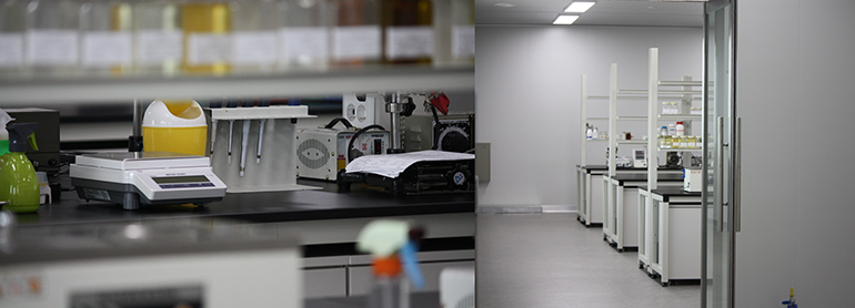 CUSKIN R&D laboratory with precision testing equipment